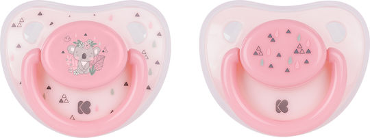Kikka Boo Savanna Orthodontic Pacifiers Silicone Koala - Pink for 6-18 months 2pcs