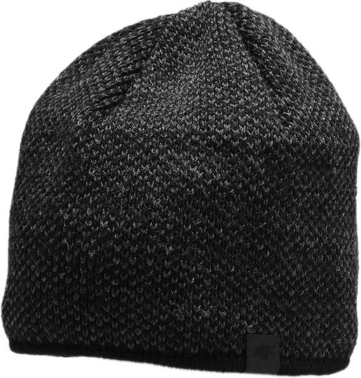 Beanie Ανδρικός Σκούφος Πλεκτός σε Μαύρο χρώμα