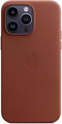 Apple Leather Case with MagSafe Coperta din spate Piele Umber (iPhone 14 Pro Max) MPPQ3ZM/A