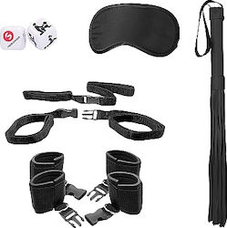 Shots Bed Post Bindings Restraint Kit in Schwarz Farbe OU701BLK