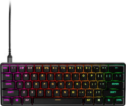 SteelSeries Apex Pro Mini Efect Hall Tastatură de Gaming 60% cu iluminare RGB (Engleză US) Negru