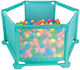 Blue Toys Ball Pit Μπαλοπισίνα Με 50 Πολύχρωμες Μπάλες made of Fabric 115x58x50cm.