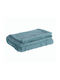 Nef-Nef Homeware Κουβέρτα Αγκαλιάς & Λίκνου Rabbit Hug Τιρκουάζ 80x110εκ.