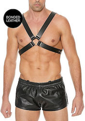 Shots Ouch Men's Large Buckle Harness Black