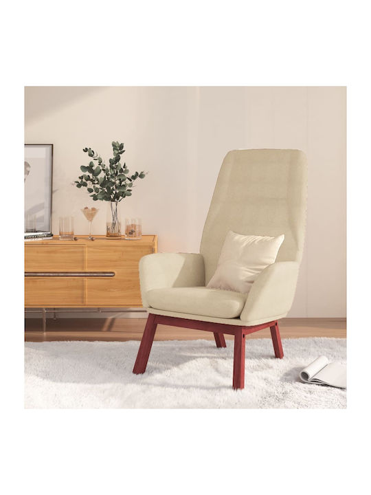 Ohrensessel Cream 70x77x94cm