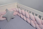 Nautica 9220 Crib Bumpers Braided Inside Pink 24x200cm 49-9714-4/9220