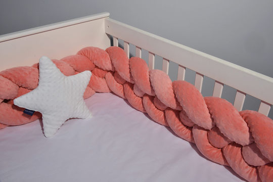 Nautica Crib Bumpers Braided Inside Coral 24x200cm Nautica Crib Bumpers Braided Inside Coral 24x200cm