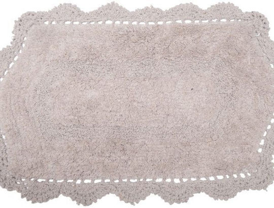 Viopros Бански килим Памук Таня 670117 Ekru 45x75бр