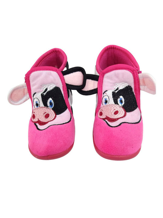 SmartKids Kids Slipper Ankle Boot Pink