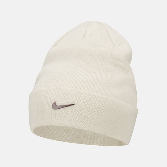 Sportswear Beanie Unisex Beanie mit Rippstrick in Ecru Farbe