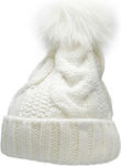 4F Pom Pom Beanie Γυναικείος Σκούφος με Πλεξούδ...