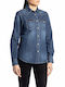 Replay Women's Long Sleeve Shirt Blue