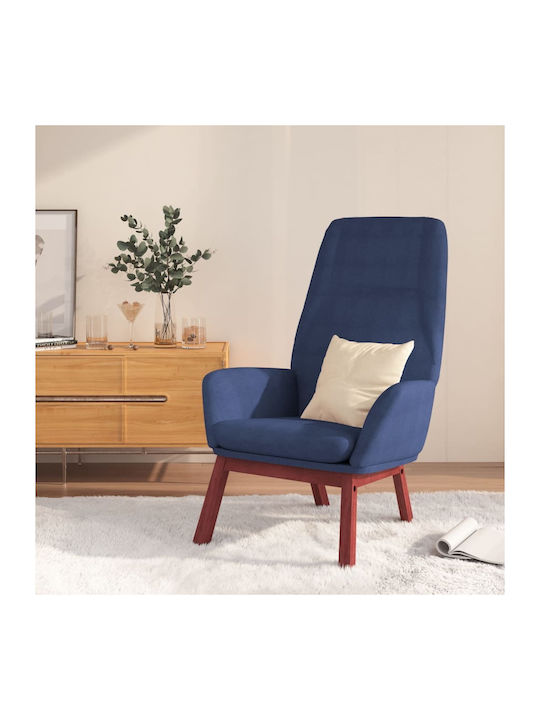 Ohrensessel Blau 70x77x94cm