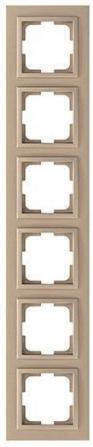Eurolamp Πλαίσιο Διακόπτη 6 Θέσεων σε Καφέ Χρώμα 152-10585
