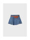 Kinder Rock aus Jeans Hellblau