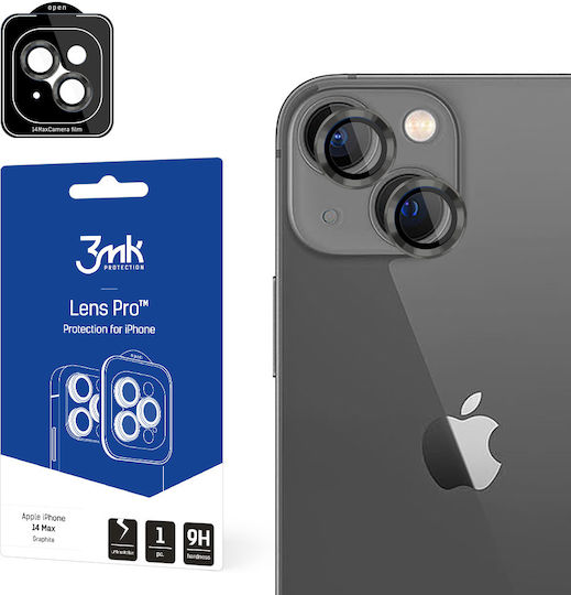 3MK Προστασία Κάμερας Tempered Glass Graphite για το iPhone 14 / 14 Plus