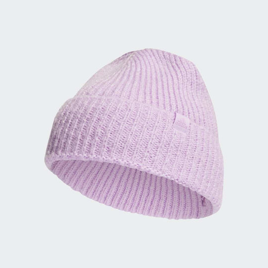 Beanie Beanie Knitted in Lilac color