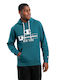 Champion Herren Sweatshirt mit Kapuze und Taschen Petrol Blau