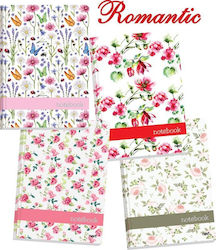 Next Notebooks Ruled A6 4 Subjects Romantic 4pcs (Μiscellaneous Designs/Colors)