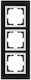 Eurolamp Switch Frame 3 Positions in Black Colo...
