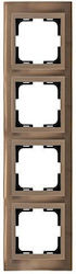 Eurolamp Schalterrahmen 4-fach in Bronze Farbe ...