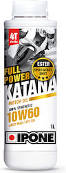 Ipone Katana Full Power 100% Sintetic Ulei de motocicletă pentru motoare în patru timpi 10W-60 1lt