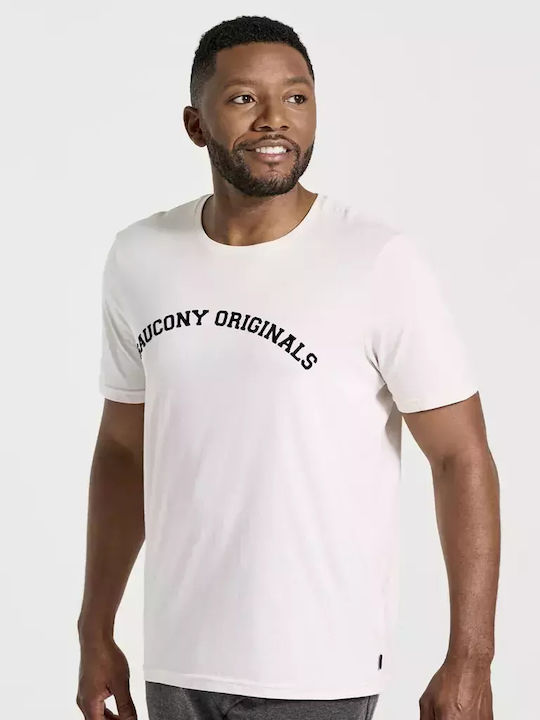 Saucony Rested T-shirt Beige