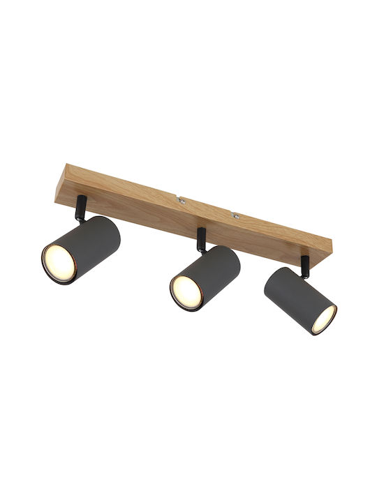 Globo Lighting Robby Тройно Спот с Цокъл GU10 в...