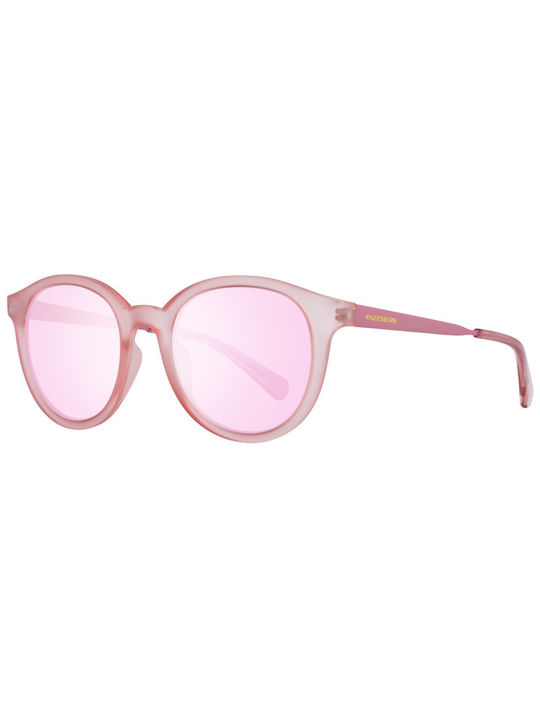Skechers Women's Sunglasses with Pink Plastic Frame and Pink Lens SE6098 73U