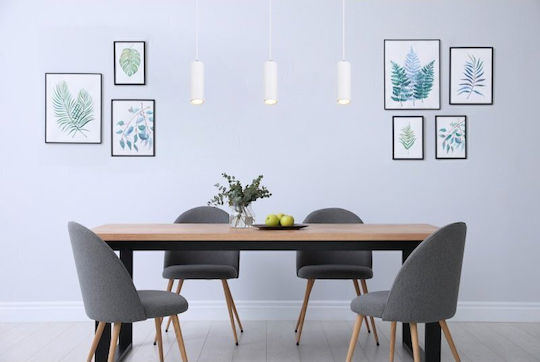 Globo Lighting Robby Висящо Осветително Тяло Бял с Цокъл GU10 9см.