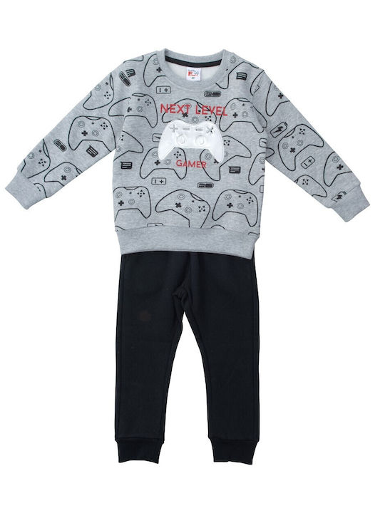 Funky Kids Sweatpants Set Gray 2pcs