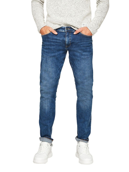Ανδρικό Παντελόνι Τζιν με Slim Εφαρμογή Blue