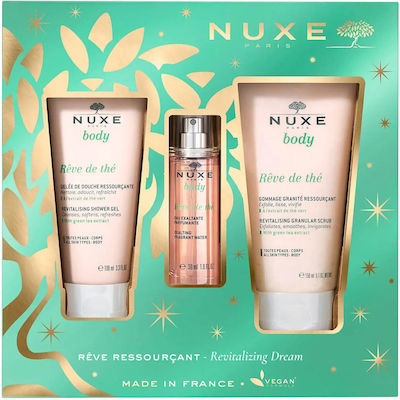 Nuxe Cleaning Body Cleaning & Moisturizing Cosmetic Set The Shower Dream Suitable for All Skin Types with Body Mist / Body Scrub / Bubble Bath 280ml