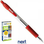 Next Pen Ballpoint 0.5mm with Red Ink 12pcs