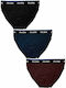 Men's Slips Black/Blue/Bordeaux 3Pack