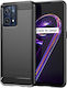 Hurtel Carbon Flexible Back Cover Σιλικόνης Μαύρο (Realme 9 / 9 Pro+)