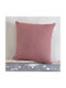 Rythmos Rythmos Decorative Pillow Case Luna Made of 100% Cotton Burgundy 40x40cm