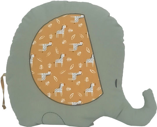 Baby Star Διακοσμητικό Μαξιλάρι Κούνιας Kenya Elephant Πράσινo