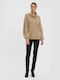 Vero Moda Women's Long Sleeve Sweater Turtleneck Silver Mink