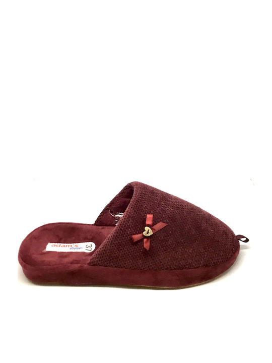 Adam's Shoes Papuci de Damă de Iarnă Burgundy