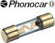 Phonocar Set Auto-Sicherungen Glas-Rundsicherungen 4Stück