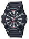 Casio Herrenuhr 49mm Batterie mit Schwarz Kautschukarmband