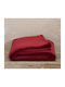 Kocoon Cosy Ριχτάρι Διθέσιου Καναπέ Ζακάρ 180x250εκ. Bordeaux 30231