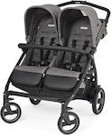 Peg Perego Book For Two Doppelter Kinderwagen Geeignet für Neugeborene Quartz 14kg