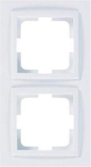 Eurolamp Switch Frame 2 Positions in White Color 152-10181