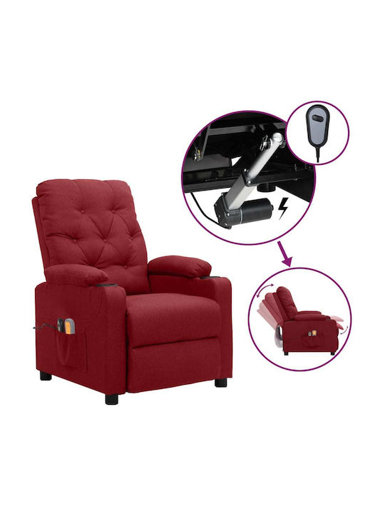 Relaxsessel Friseurwaschbecken Burgundisch 78.5...