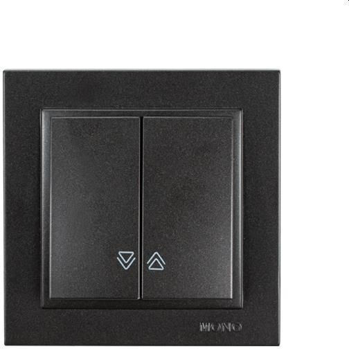 Eurolamp Knopf Rolltor in Schwarz Farbe 152-10312