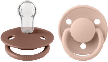 Bibs Colour Pacifiers Silicone Woodchuck / Blush for 0-36 months 2pcs