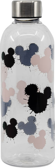 Stor Mickey Kids Water Bottle Made of Aluminium Mickey with Screw-on Cap Non Spill White 850ml