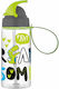 Sidirela Kids Water Bottle Plastic with Straw Green 500ml